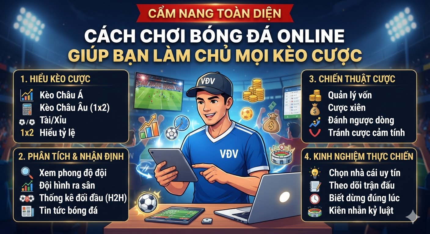 cách chơi bóng đá online