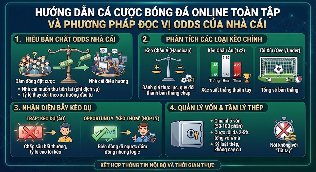 hướng dẫn cá cược bóng đá online